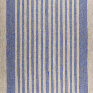 Blue Stripe Canvas-weight Linen